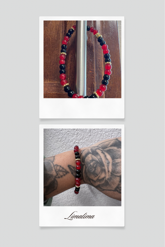 Red and black